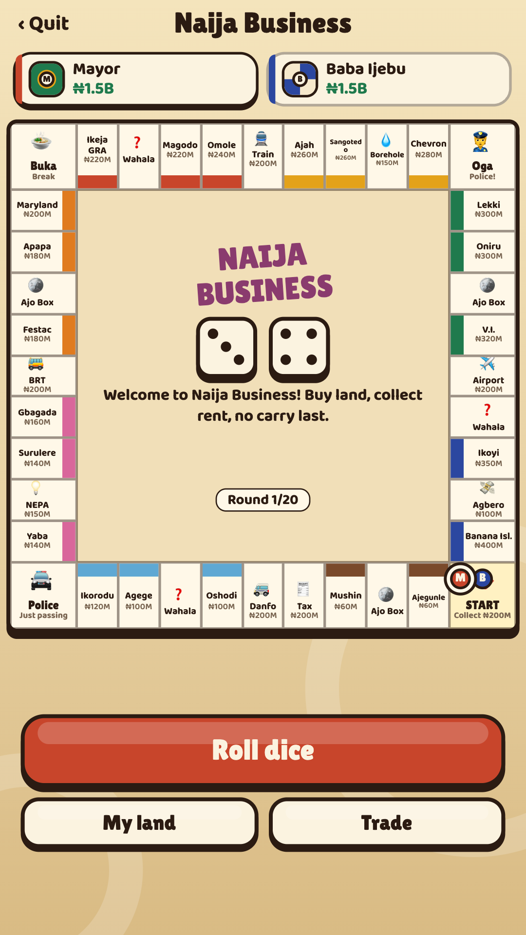 Naija Business board with Lagos properties